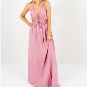 Pink Maxi Dress Size Small